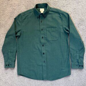 L.L.Bean Wicked Good Flannel Shirt Men's M - Trad. Fit Green Houndstooth NWOT